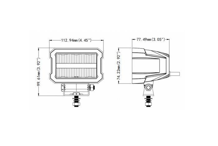 LED-arbeidslampereflektor TruckLED BEZELLESS L3422 12xLED 2200lm