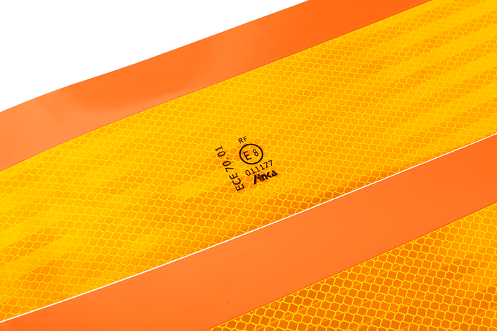 Reflekterende klistremerker korte HILLS kjøretøymerkeplater lange 565x196mm venstre+høyre