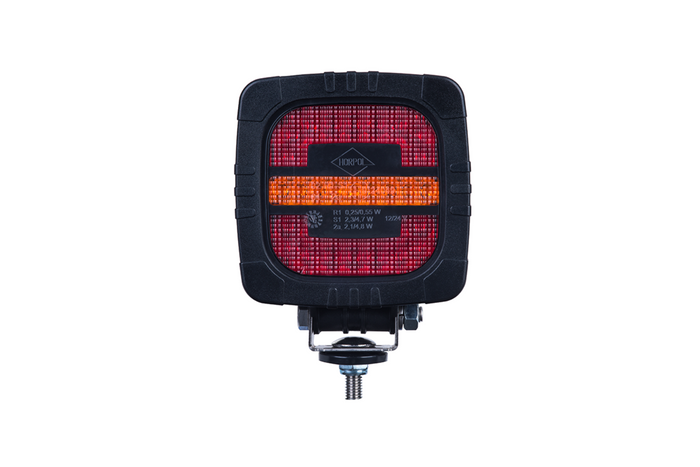 HORPOL ROCA LZD 2803 LED-baklykt 3 funksjoner universal med holder