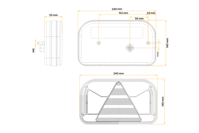 Baklys FRISTOM FT-170 LED-bajonett 6 funksjoner igjen