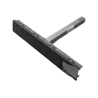 UTLØPSUNITILHENGER flat sidestøtte, lengde 59 cm, høyde 40 cm, for båthenger, GRÅ