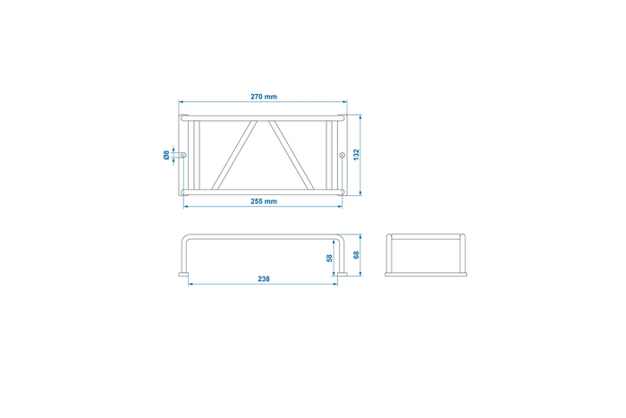 ProPlus beskyttelsesgitter til bakre tilhengerlys baklysdeksel 270x132x68mm