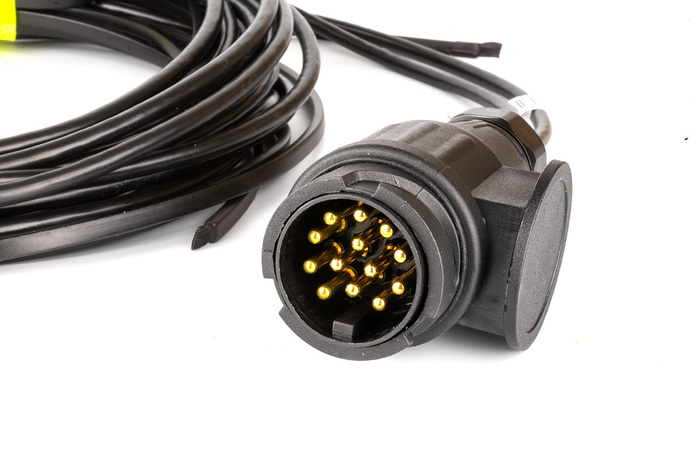 MANTES elektrisk installasjon, tilhenger trekkvogn sele, 5,5 m, 13 PIN støpsel, 2x 5 PIN bajonetter