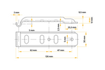 Sidefeste med lås UNITRAILER BV 10-1+BVG 10-B komplett tilhengersidelukking