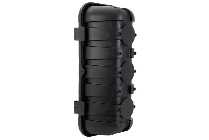 Brannslukningsboks 6kg DAKEN 82501 STRIKE 600x287x220mm svart