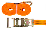 UNITRAILER 8m/35mm/2t oransje transportbånd med strammer