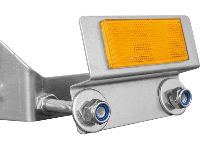 UNITRAILER HAGEHENGER KIPP reservehjulsfeste med reflektor