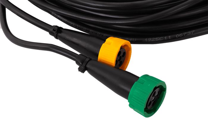ASPÖCK 58-1022-087 elektrisk installasjon tilhengerledning 4,5 m 7PIN-plugg bajonetter 2x5PIN