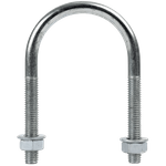 M8 rund u-bolt med muttere og skiver 49/90