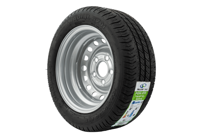 Forsterket hjul for tilhenger LINGLONG DEKK 195/50 R13C 104/101N UNITRAILER FELG 5,5Jx13"H2 5x112 ET:30