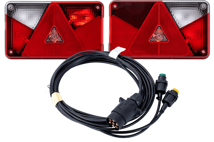 ASPÖCK MULTIPOINT V baklykter + MANTES 4m 7PIN ledningsnett