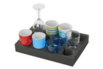 ProPlus 761472PM Camper kopp- og glassholder, mykt skum, rommer 12 kopper