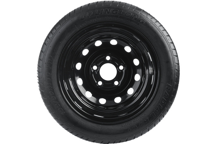 Forsterket hjul for tilhenger LINGLONG DEKK 195/50 R13C 104/101N UNITRAILER FELG svart 5,5Jx13"H2 5x112 ET:30