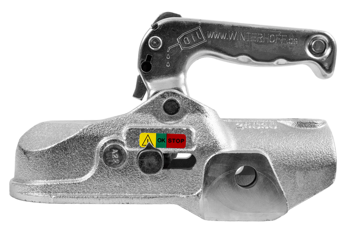 WINTERHOFF WW 350-RB-K1414 kulekobling for 3500 kg tilhenger med 50 mm rørdrag, støpejern