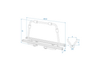 ProPlus 330242BL sykkelstativ for tilhengertrekk for 2 sykler 40 kg
