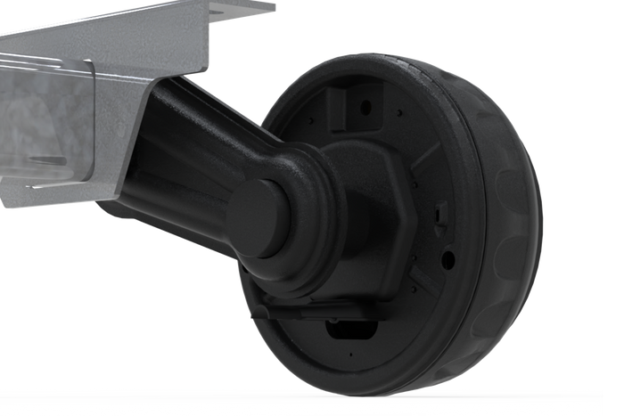 KNOTT VGB13M bremseaksel for tilhenger / bergingsbil 1350kg 1000mm 1370mm 5x112