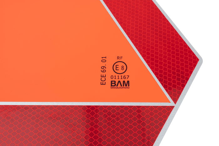 HERMON reflekstavle, saktegående varseltrekant, 360x415mm