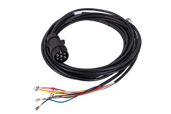 MANTES elektrisk installasjonskabel for tilhenger 4m 7PIN-plugg 6.3-kontakter