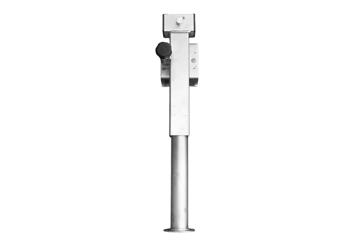 UNITRAILER D-110.000.049 uttrekkbar sveivstøtte for 1300 kg flatbed-tilhenger 410-645 mm