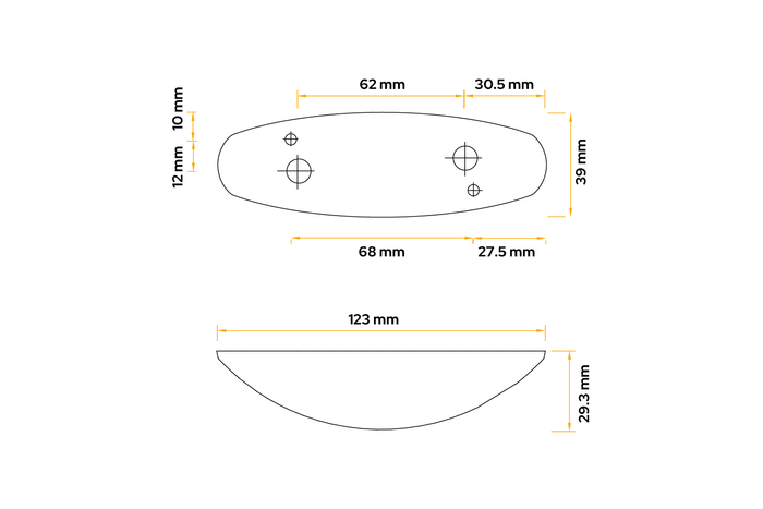 ASPÖCK FLEXIPOINT II universal markeringslampe i sort hus