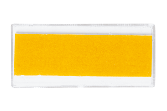 Hvite refleks 76x34 mm med selvklebende tape