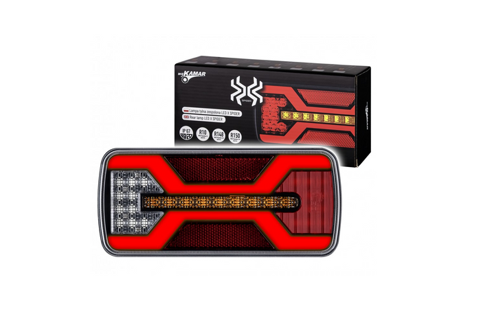 KAMAR X-SPIDER L2425 LED baklys 5 funksjoner universal