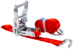 UNITRAILER 3m/25mm/1t rødt transportbånd med strammer