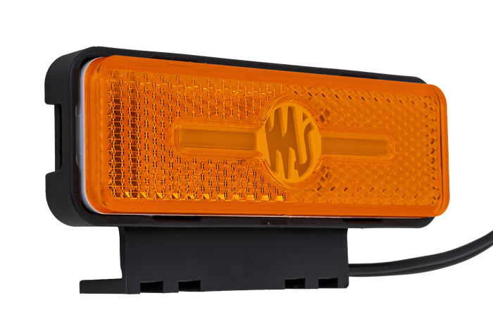 WAŚ W254 2033 LED-markeringslampe, oransje, universal, med holder