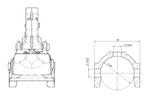 WINTERHOFF WW 350 RC-K1414 kulekobling for 3500 kg tilhenger med 60 mm rørdrag, støpejern
