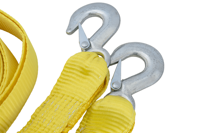 Slepetau med kroker UNITRAILER slepestropp 3m/50mm/3t gul