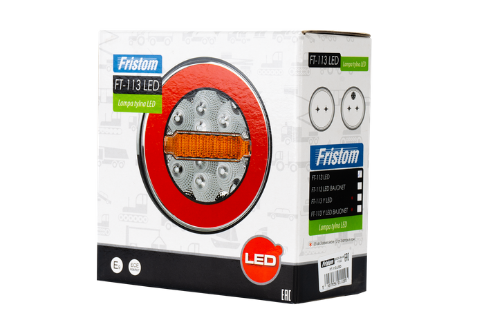 FRISTOM FT-113 LED-baklykt, 3 universelle funksjoner