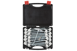 Sett med skruplugger til telt til ProPlus 365014 metallplugger med krok 20x20cm
