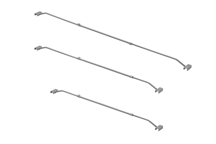 Flat presenningsfeste for ProPlus-tilhenger 340918V01 justerbar 152–220 cm