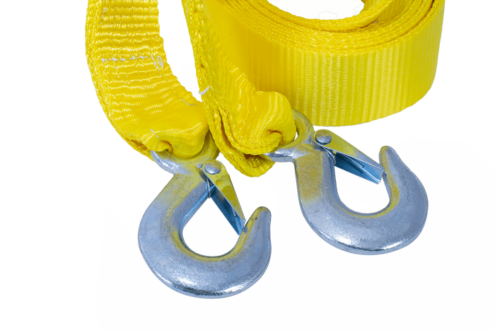Slepetau med kroker UNITRAILER slepestropp 4,5m/50mm/3t gul