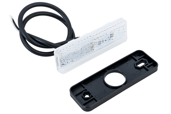 HORPOL LD 2434 LED-markeringslampe, universal, hvit, SLIM