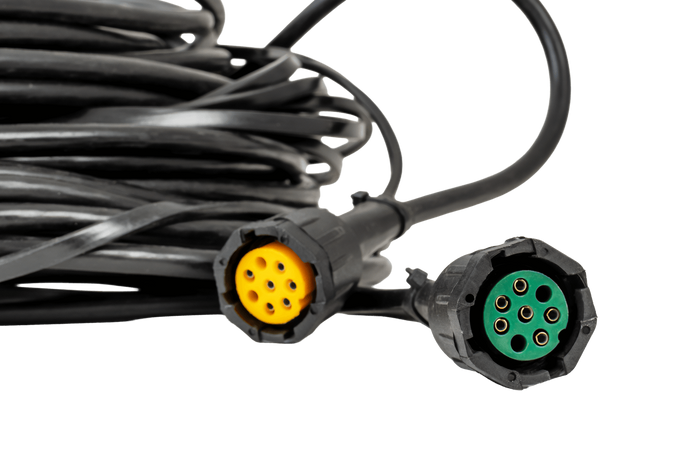 MANTES elektrisk installasjon, tilhenger trekkvogn sele, 10 m, 13 PIN støpsel, 2x 8 PIN bajonetter