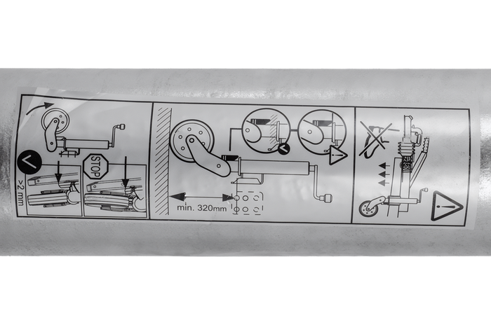 AL-KO 1223638 automatisk støttehjul 500 kg 60 mm