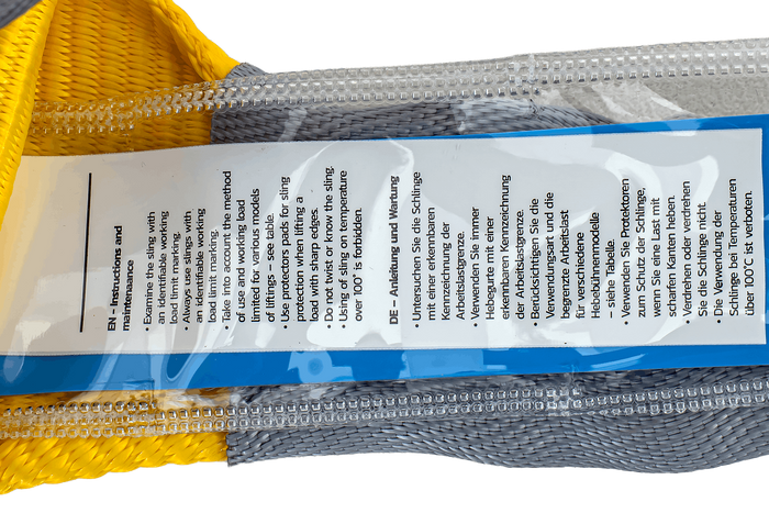 HEFFA kranslynge 2m/90mm/3t med løkker