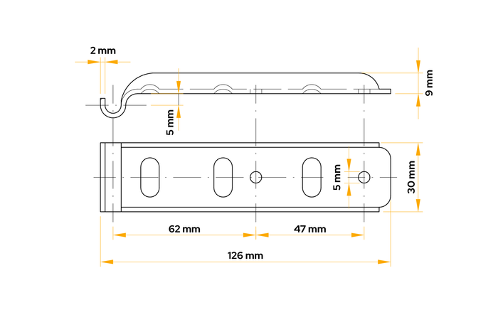 WINTERHOFF BVG 10-A sidefeste for tilhengerfeste