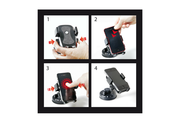 Easy-Lock LAMP telefonholder med sugekoppfeste