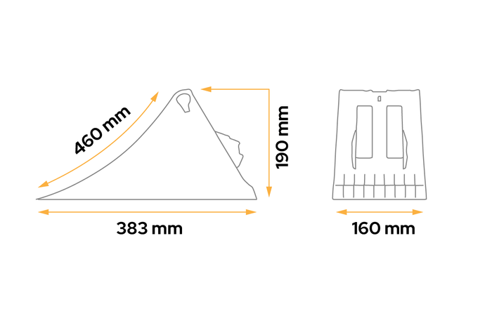 LOKHEN G46 hjulklosser h: 190 mm