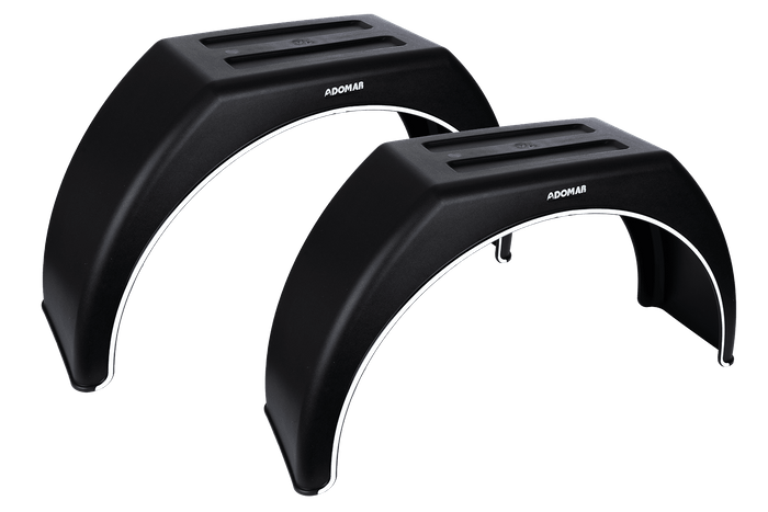 Sett med to skvettskjermer for en 14-17&quot; tilhenger DOMAR DK3110 flate hjulbuer 870/260 mm