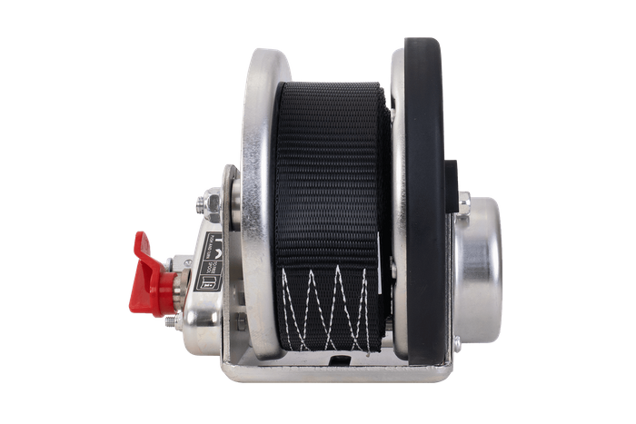 Vinsj, håndvinsj for AL-KO 900kg tilhengerbil med 7m belte, brems og automatisk avvikling