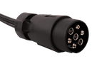 ASPÖCK 58-1022-087 elektrisk installasjon tilhengerledning 4,5 m 7PIN-plugg bajonetter 2x5PIN