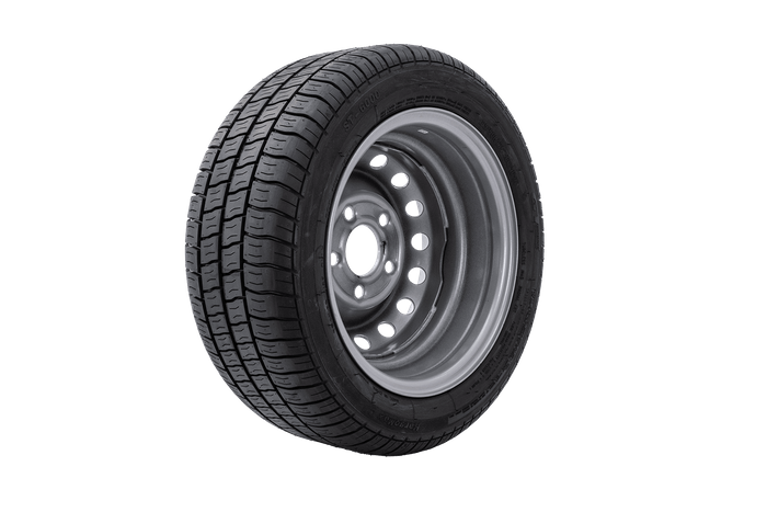 Forsterket hjul til henger TIRE GT Radial 195/50 R13C 104/101N FELG KENDA 6Jx13"H2 5x112 ET:30