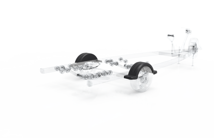 Skjerm for båthenger 13-14" DOMAR D20422 hjulbue 950/240mm