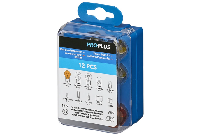 ProPlus 410065 12-delers reservepæresett for campingvogn, bil