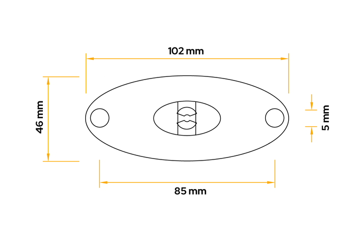 ASPÖCK FLATPOINT II LED-markeringslampe, oransje, universal