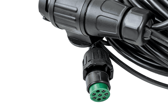 MANTES elektrisk installasjon, tilhenger trekkbil sele, 12 m, 13 PIN støpsel, 2x 8 PIN bajonetter