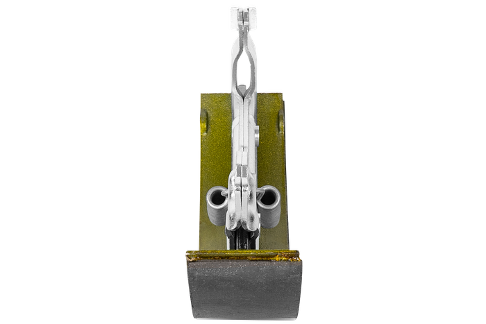 Bremsesko for KNOTT 250x40 aksler med et sett fjærer, med en strammer